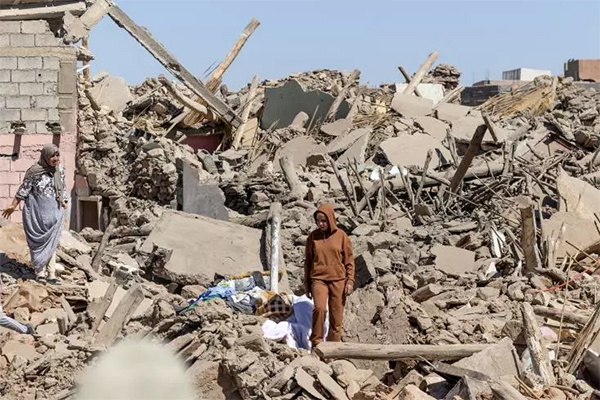 Le village de Tafeghaghte, au sud-ouest de Marrakech, le 10 septembre 2023..jpg