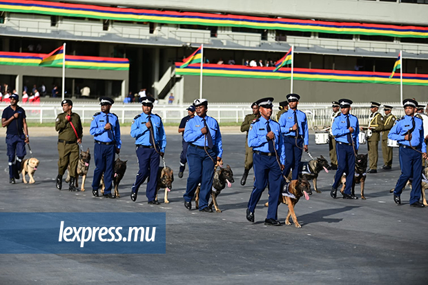 ■ La brigade canine sans «wouf», cérémonie protocolaire oblige..jpeg