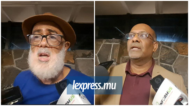 Lindley Couronne, directeur de DIS-MOI, et Suraj Ray, chairman de MACOSS..jpg