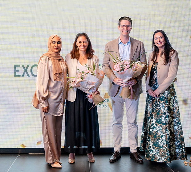 Photo 2 - Zaahirah Moreea Coowar, HeěleĚne Echevin, Guillaume Dalais et Tina Sharma_2.jpg