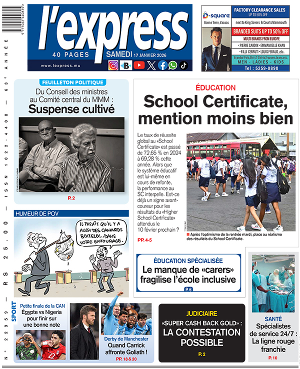 lexpress samedi 17 janvier lexpress.mu.jpg