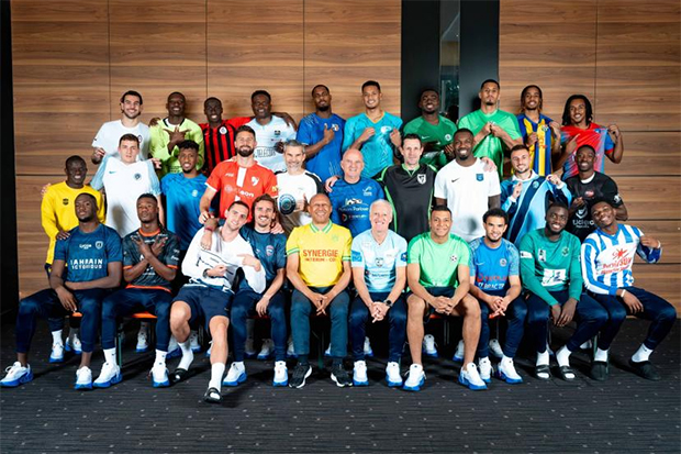 Les 25 joueurs sélectionnés avec Didier Deschamps