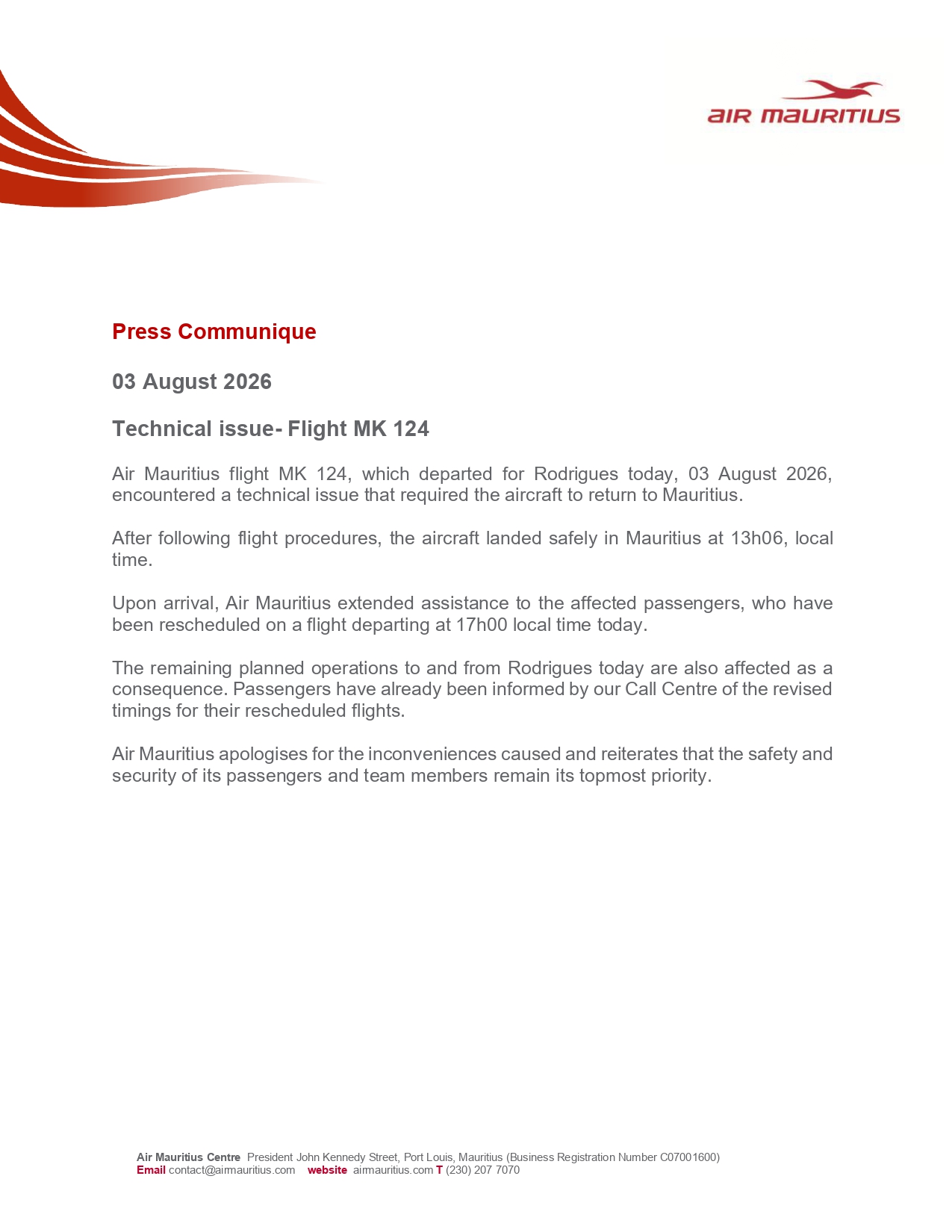 Press Communique - Technical issue- Flight MK 124  (1)_page-0001 (1)