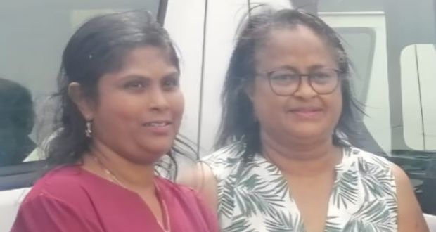 Christine Chenel et Edna Seevathean.