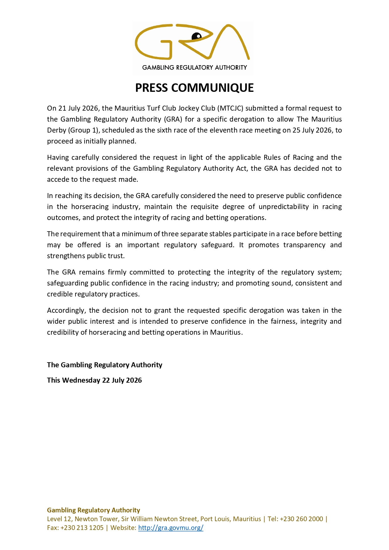 GRA PRESS COMMUNIQUE (22.07.2026)_page-0001